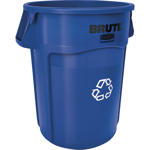 Contenants ronds pour le recyclage BRUTE, Vrac, Plastique, 44 gal. US Absolute Business Supply