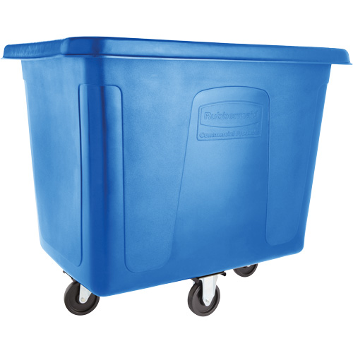 Chariot cubique, Plastique recycl&eacute; noir, 38" lo x 26" la x 28" h, Volume 8 pi³, Capacit&eacute; 300 lb Absolute Business Supply