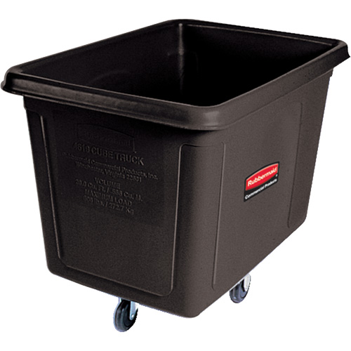 Bulk Cube Truck, Polyethylene, 48" L x 34-1/16" W x 36-1/2" H, 20 cu.ft. Volume, 600 lbs. Capacity Absolute Business Supply