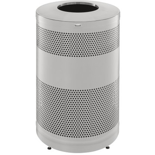 Classics Open Top Decorative Waste Bin, Stainless Steel, 51 US gal. Capacity Absolute Business Supply