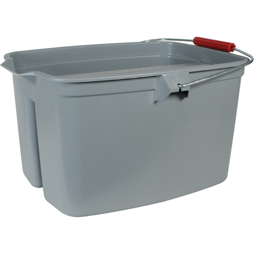 Double Utility Pail, 5 US Gal. (20 qt.) Capacity, Grey Absolute Business Supply
