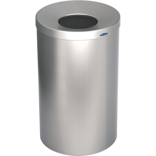 Lobby Waste Receptacle, Stainless Steel, 33 US gal. Absolute Business Supply