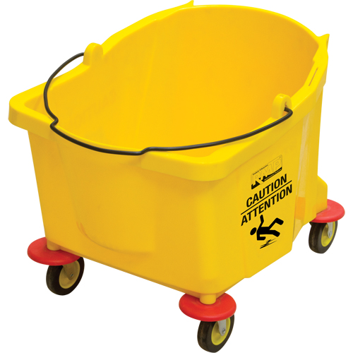 Seau pour vadrouille, Capacit&eacute; de 9.5 gal. US (38 pintes), Jaune Absolute Business Supply