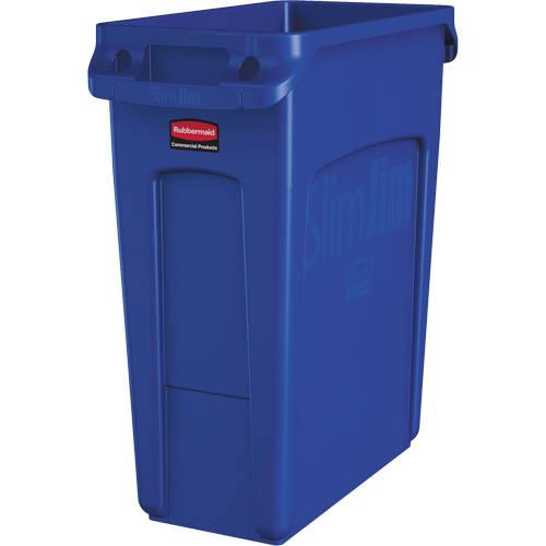 Slim Jim&reg; Vented Containers, Deskside, Polyethylene, 16 US gal. Absolute Business Supply