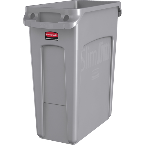 Slim Jim&reg; Vented Containers, Deskside, Polyethylene, 16 US gal. Absolute Business Supply