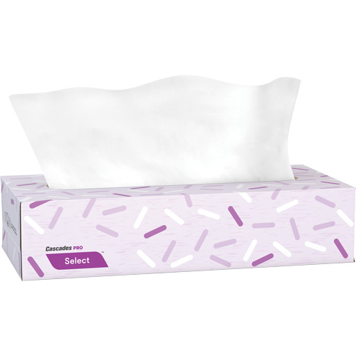 Papier-mouchoir Pro Select, 2 pli, 7,3" lo x 8,1" la, 100 feuilles/boîte Absolute Business Supply