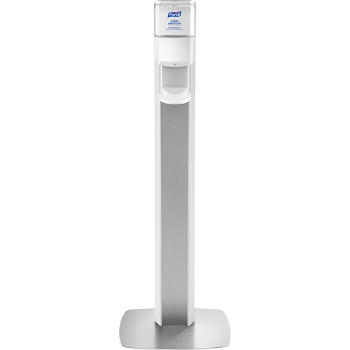 Messenger ES6 Silver Panel Floor Stand with Dispenser Absolute Business Supply