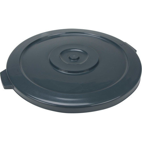 Waste Container Lid, Flat Lid, Plastic/Polyethylene, Fits Container Size: 24" Dia. Absolute Business Supply