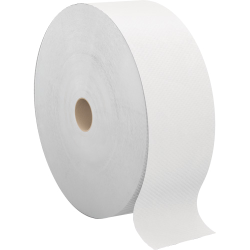 Pro Perform Toilet Paper, Jumbo Roll, 2 Ply, 1250' Length, White Absolute Business Supply