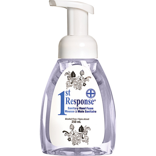 Mousse nettoyante pour les mains 1st Response, Liquide, 250 ml, Bouteille &agrave; pompe, Sans parfum Absolute Business Supply