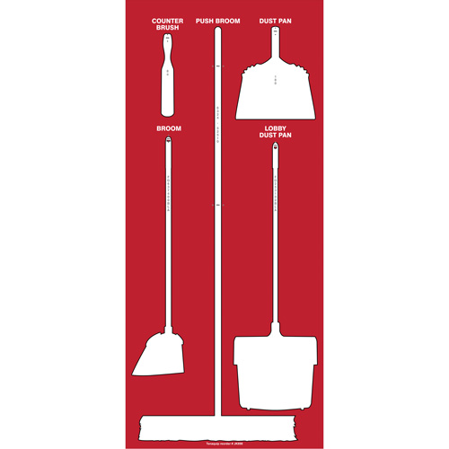 Tableau silhouett&eacute; sec Ultra Aluma-Lite (Anglais seulement) Absolute Business Supply