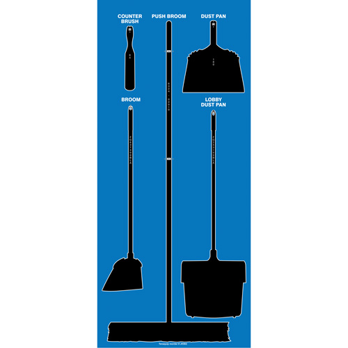 Ultra Aluma-Lite Dry Shadow Board (English Only) Absolute Business Supply