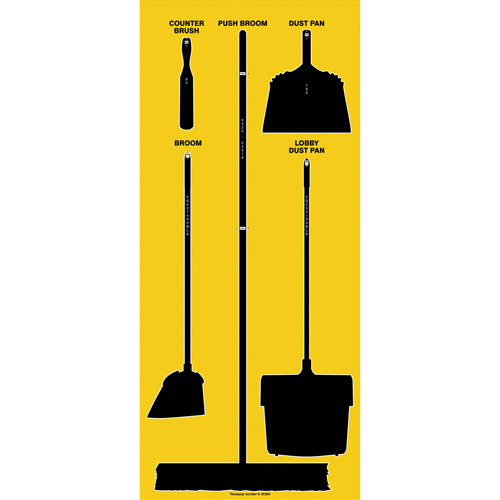 Ultra Aluma-Lite Dry Shadow Board (English Only) Absolute Business Supply