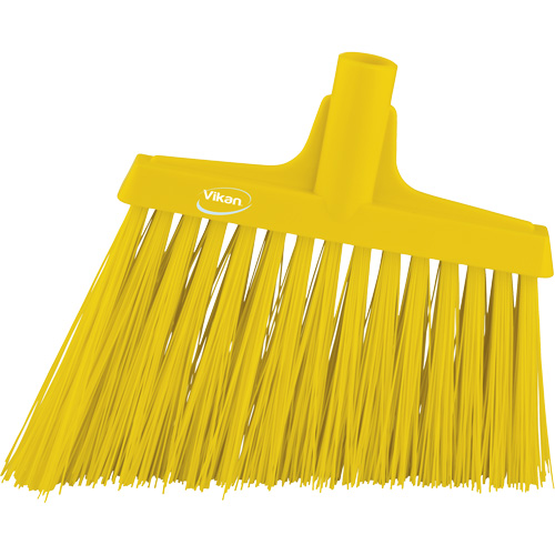 Angle Broom Head, X-Coarse Bristles, 12", Polyester, Yellow Absolute Business Supply