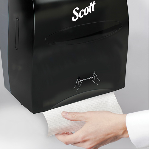 Scott&reg; Essential Hand Towel Roll Dispenser, Manual/No-Touch, 12.63" W x 10.2" D x 16.13" H Absolute Business Supply