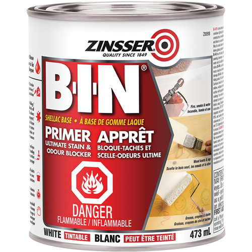 Appr&ecirc;t-scellant &agrave; base de gomme-laque B-I-N, 473 ml, Canette, Blanc teintable Absolute Business Supply