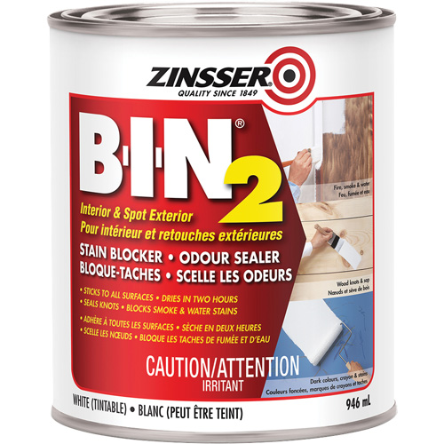 Appr&ecirc;t B-I-N 2, Blanc, Tr&egrave;s mat, 946 ml, Canette Absolute Business Supply