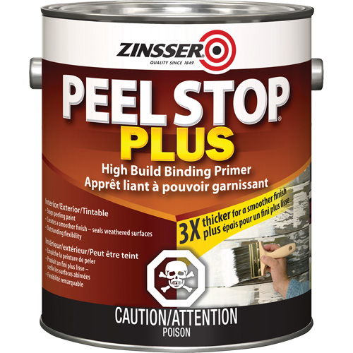 Peel Stop&reg; Plus High Build Binding Primer, 3.78 L, Gallon, White Absolute Business Supply