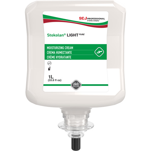 Cr&egrave;me r&eacute;paratice l&eacute;g&egrave;re et pure Stokolan, Cartouche en plastique, 1 L Absolute Business Supply