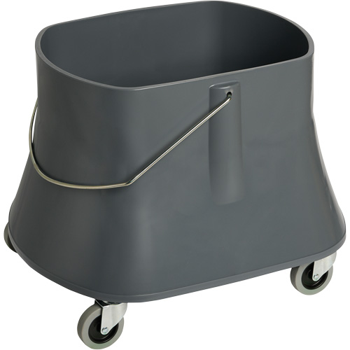 Seau pour vadrouille Champ, Capacit&eacute; de 10 gal. US (40 pintes), Gris Absolute Business Supply