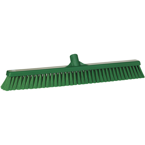 Small Particle Push Broom Head, Fine Bristles, 24", Polyester, Green Absolute Business Supply