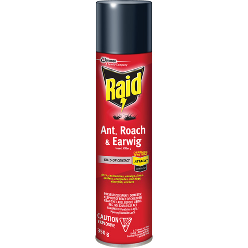 Raid&reg; Ant, Roach & Earwig Insect Killer, 350 g, Solvent Base Absolute Business Supply