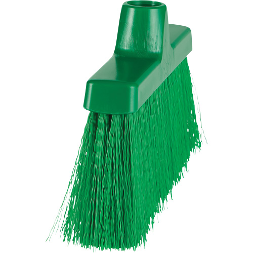 Balai oblique ColorCore, Crins Moyen, 10", Polypropyl&egrave;ne, Vert Absolute Business Supply