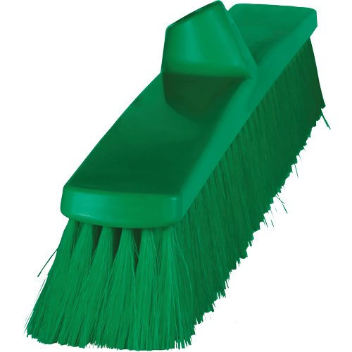 ColorCore Push Broom, Fine Bristles, 24", Polypropylene, Green Absolute Business Supply