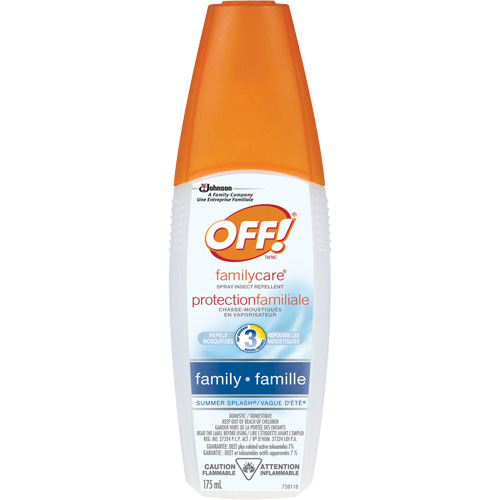 OFF! FamilyCare&reg; Summer Splash&reg; Insect Repellent, 7% DEET, Spray, 175 ml Absolute Business Supply
