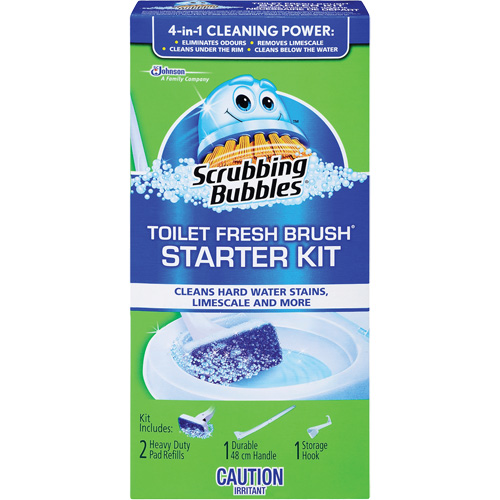 Scrubbing Bubbles&reg; Fresh Brush&reg; Toilet Brush Starter Kit, Refill Absolute Business Supply
