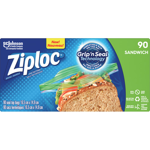 Sacs &agrave; sandwichs Ziploc Absolute Business Supply
