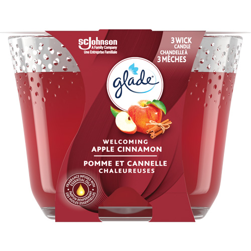 Glade&reg; 3-Wick Candle, Apple Cinnamon Absolute Business Supply