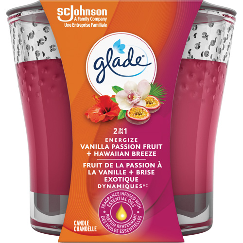 Glade&reg; 2-in-1 Candle, Hawaiian Breeze&reg; & Vanilla Passionfruit Absolute Business Supply