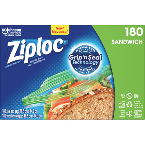 Sacs &agrave; sandwichs Ziploc Absolute Business Supply