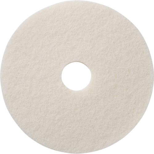 Floor Pads, 12", Polish, White Absolute Business Supply