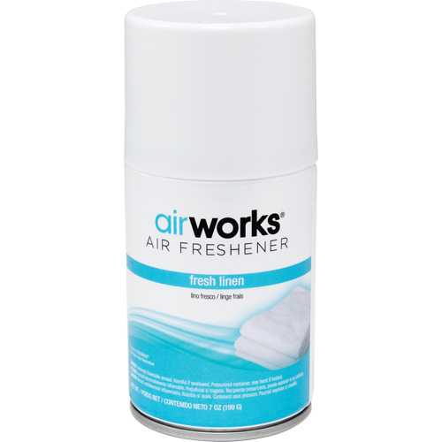 AirWorks&reg; Metered Air Fresheners, Fresh Linen, Aerosol Can Absolute Business Supply