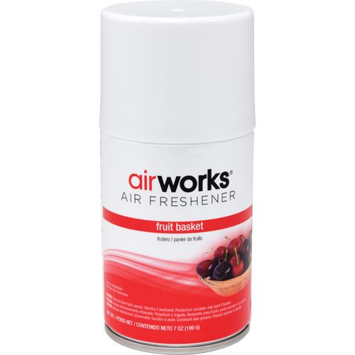 AirWorks&reg; Metered Air Fresheners, Fruit Basket, Aerosol Can Absolute Business Supply