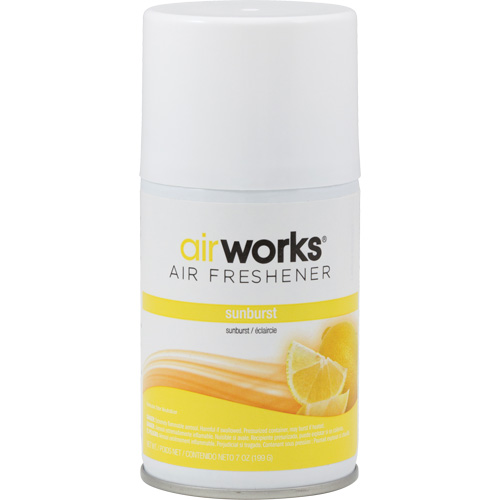 AirWorks&reg; Metered Air Fresheners, Sunburst, Aerosol Can Absolute Business Supply