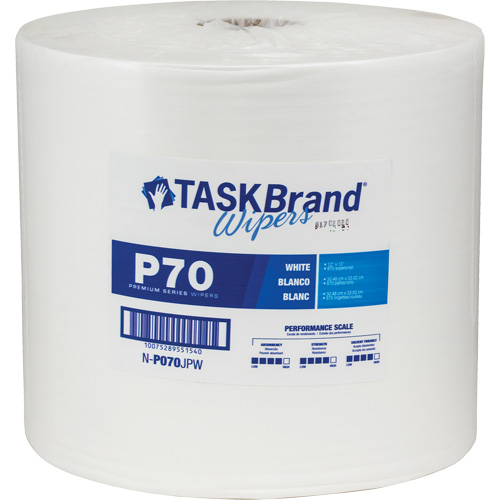 TaskBrand&reg; P70 Premium Series Wipers, Heavy-Duty, 13" L x 12" W Absolute Business Supply