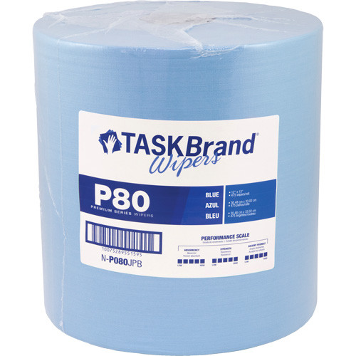 TaskBrand&reg; P80 Premium Series Wipers, Heavy-Duty, 13" L x 12" W Absolute Business Supply