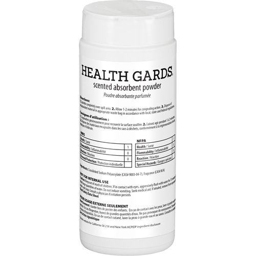 Health Gards&reg; Scented Absorbent Powder, 16 oz., Can Absolute Business Supply