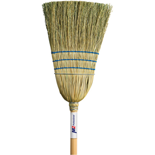 Heavy-Duty Corn Broom, 3-String, Wood Handle Absolute Business Supply