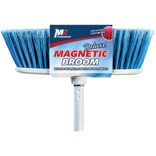 Balai magn&eacute;tique &agrave; t&ecirc;te plate avec manche, pour l'int&eacute;rieur, Longueuer de 48" Absolute Business Supply