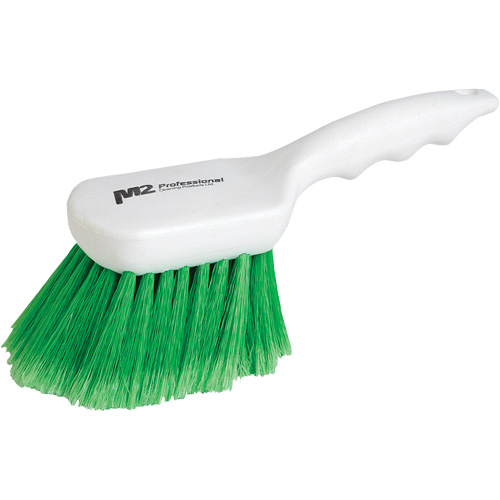 Brosse &agrave; recoins &agrave; manche court, 9" l, Soies Synth&eacute;tique, Vert Absolute Business Supply
