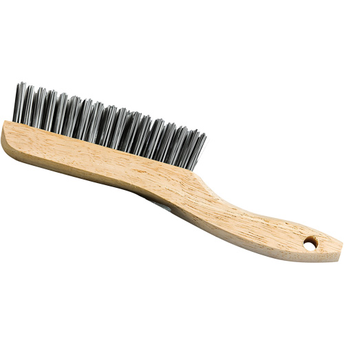 Brosse &agrave; manche en patin, Acier, 4 x 16 rangs de fils, Longueur 9-3/4" Absolute Business Supply