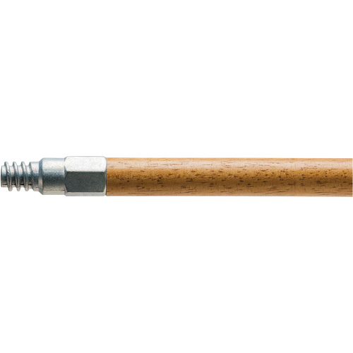 Manche en bois avec embout en m&eacute;tal, Bois, Pointe Filetage ACME, 1-1/8" dia, 60" lo Absolute Business Supply