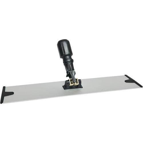 Support de vadrouille &agrave; &eacute;pousseter en microfibres &agrave; boucles et crochets, 18", Aluminium Absolute Business Supply