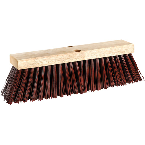Barn & Street Push Broom, 16", X-Coarse, Polypropylene Bristles Absolute Business Supply