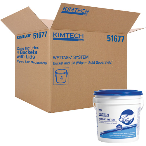 WetTask Wiping System Bucket with Lid Absolute Business Supply