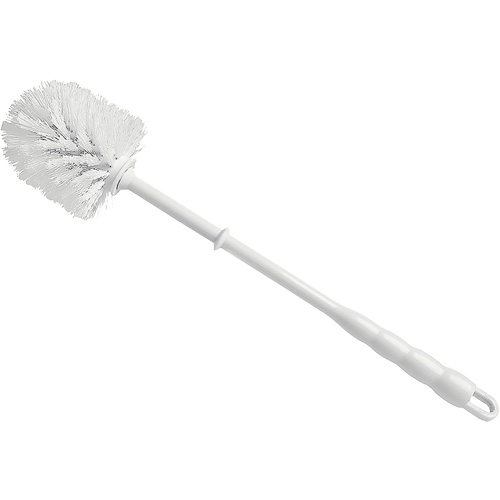 Bowl Brush, 15-1/2" L, Polypropylene Bristles, Red/White Absolute Business Supply
